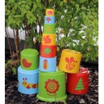 Stacking Buckets Forest 11 pieces BIO - Gowi